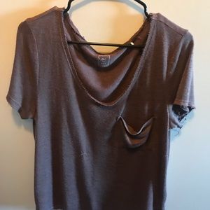 PacSun oversized distressed tee